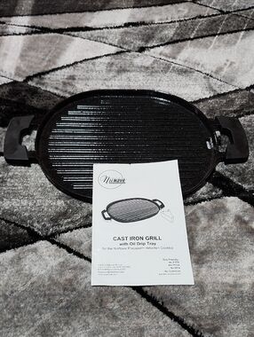 NUWAVE PRECISION INDUCTION CAST IRON GRILL #32021 NON-STICK